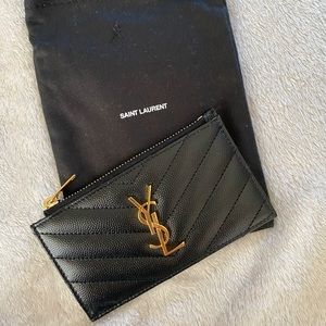 ❌ SOLD ❌ YSL zipped card case